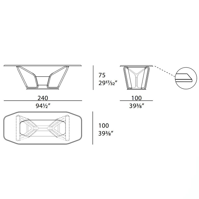 Стол обеденный Turri Vine - фото-5 | interior market