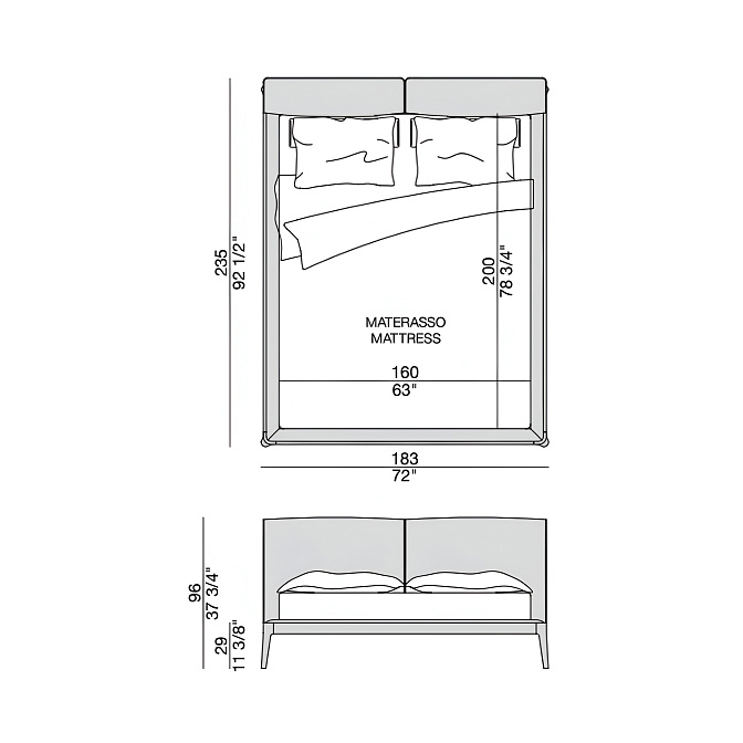 Кровать Porada Aida - фото-4 | interior market