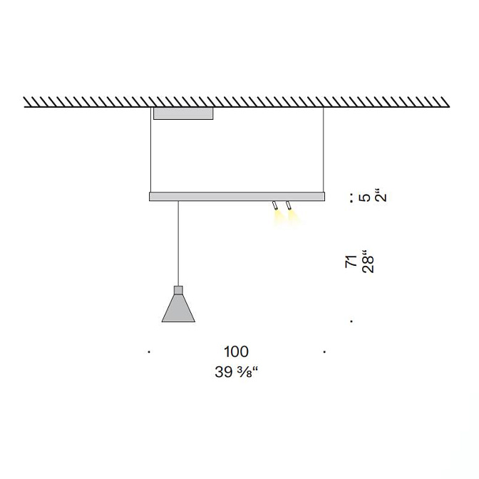 Потолочный светильник  De Padova Linear Light System - фото-4 | interior market