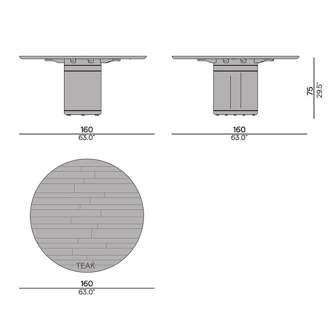 Обеденный стол для улицы Manutti Ogado - фото-2 | interior market