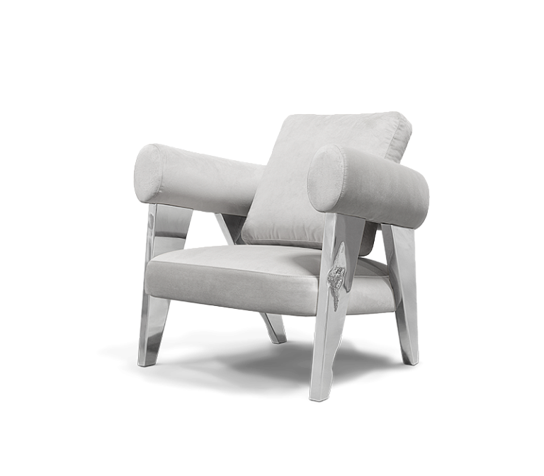 Кресло Boca do Lobo Ethereal Silver Armchair - фото-8 | interior market
