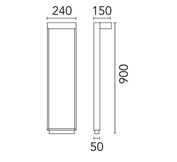 Технический свет Flos Mile Bollard 2 900 Mono - фото-3 | interior market