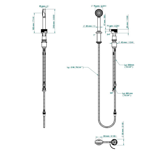 Смеситель для душа THG ZOOM.7 - фото-2 | interior market
