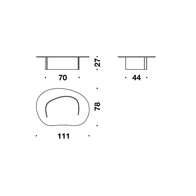 Журнальный столик Moroso Lakelet - фото-3 | interior market