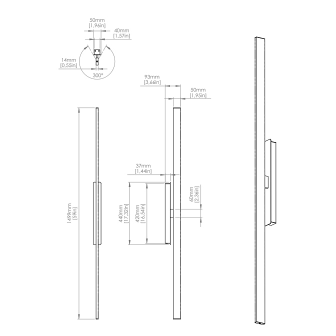 Бра Contardi Fly ap - фото-7 | interior market