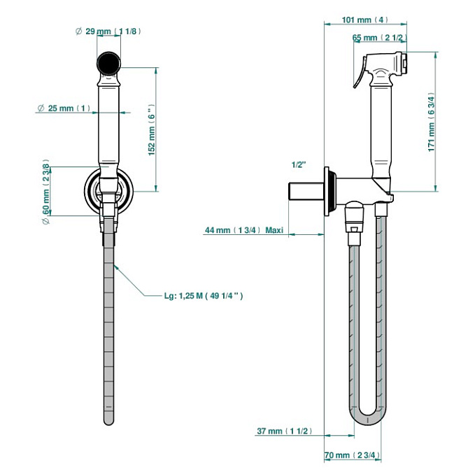 Смеситель для биде THG  - фото-2 | interior market