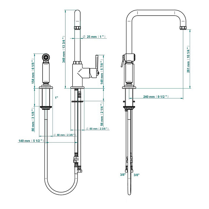 Смеситель для кухни THG  - фото-2 | interior market