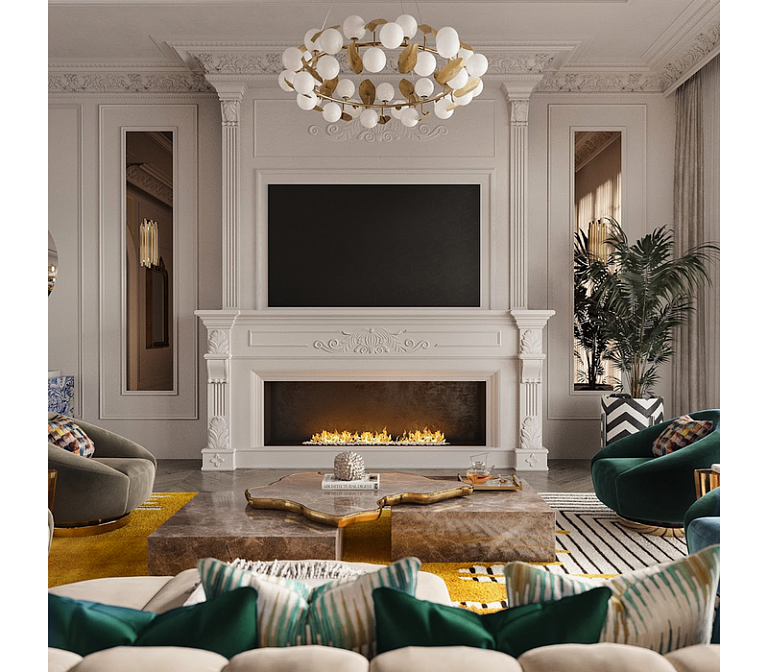 Потолочный светильник  Boca do Lobo Hera Round I Suspension Lamp - фото-6 | interior market