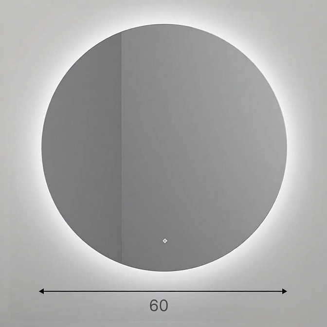 Зеркало для ванной SALINI OMBRA круглое с LED подсветкой - фото-1 | interior market