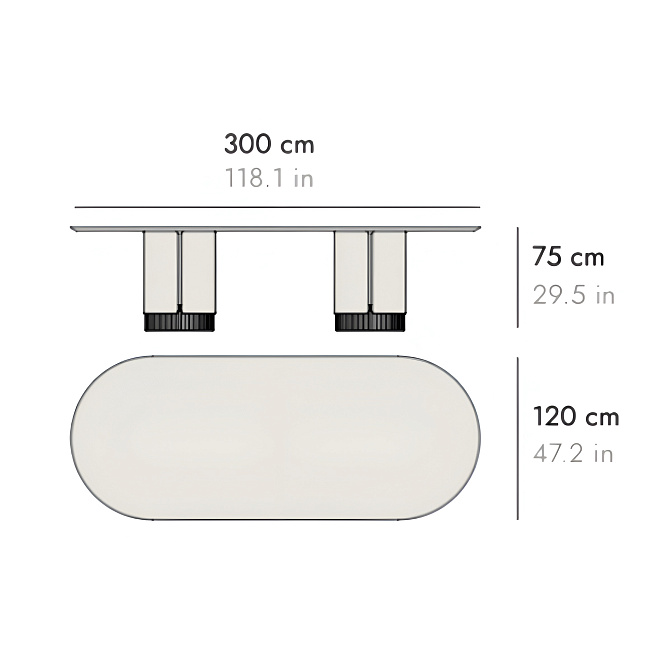 Обеденный стол PUNT Dune - фото-4 | interior market