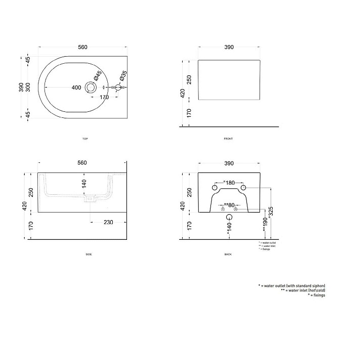 Подвесное биде Cielo OTIS - фото-2 | interior market