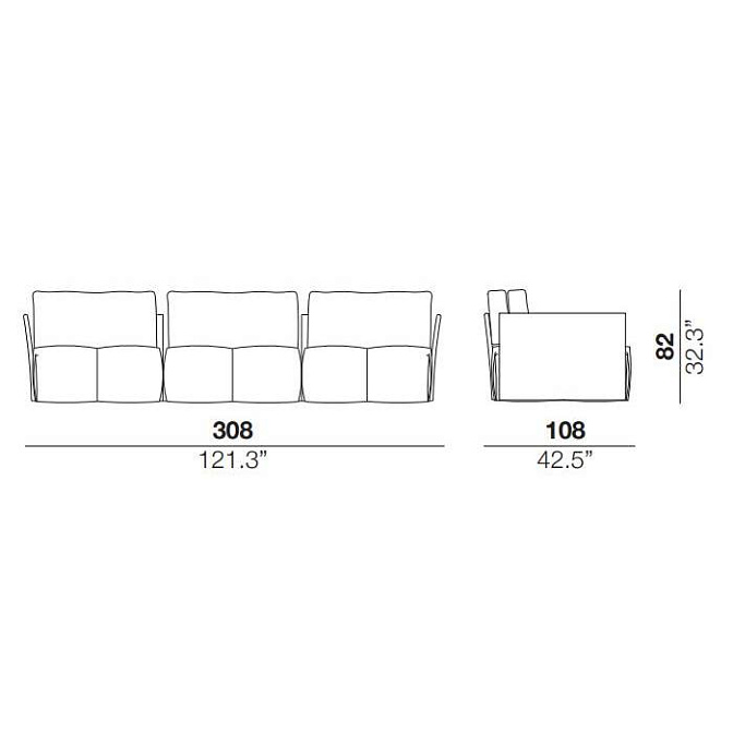 Модульный диван Cierre Tab F - фото-2 | interior market