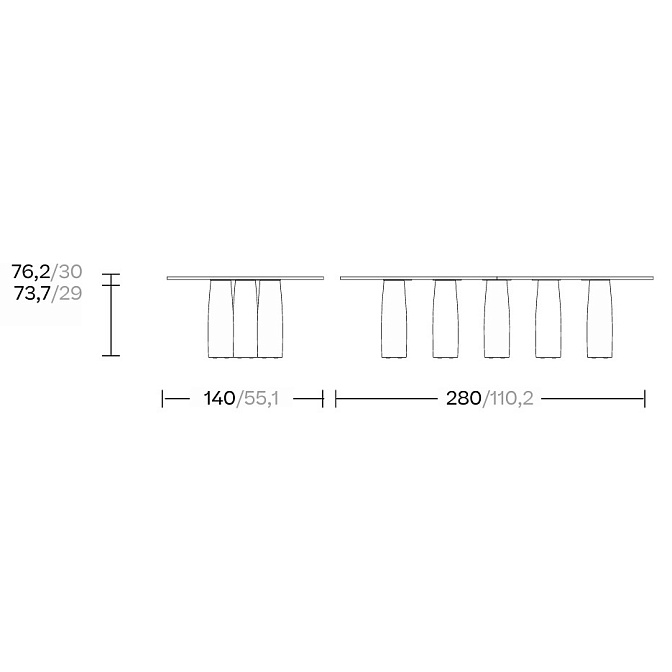 Обеденный стол Kettal Il Colonnato - фото-4 | interior market