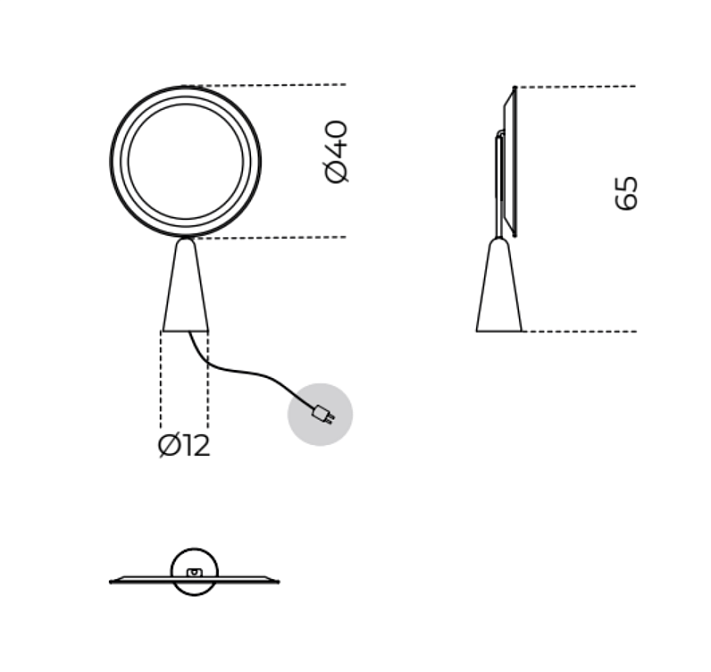 Зеркало косметическое Gallotti&Radice SELENE - фото-3 | interior market