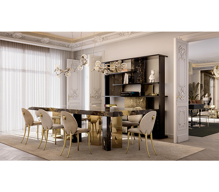 Обеденный стол Boca do Lobo Empire Portoro Dining Table - фото-9 | interior market