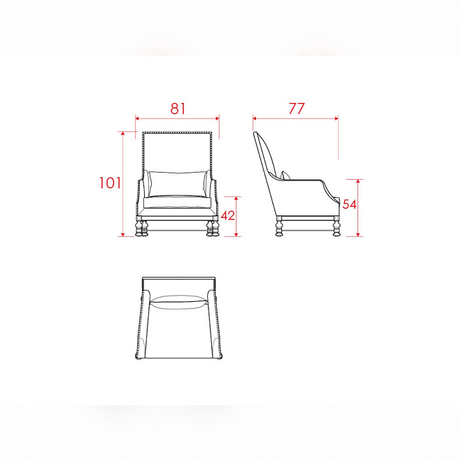 Кресло JNL KING - фото-4 | interior market