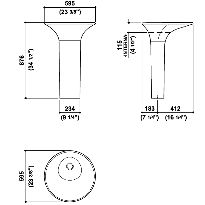 Раковина в ванную Zucchetti Faraway - фото-5 | interior market