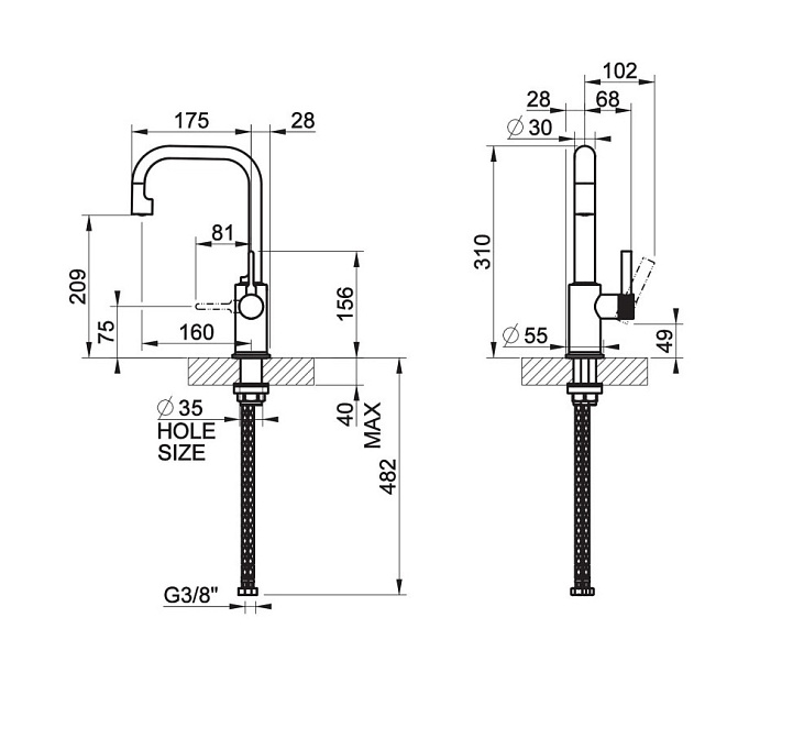 Смеситель для раковины Gessi INCISO - фото-2 | interior market