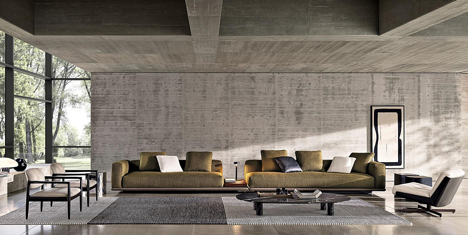 Диван с кофейным столиком Minotti Horizonte - фото-2 | interior market