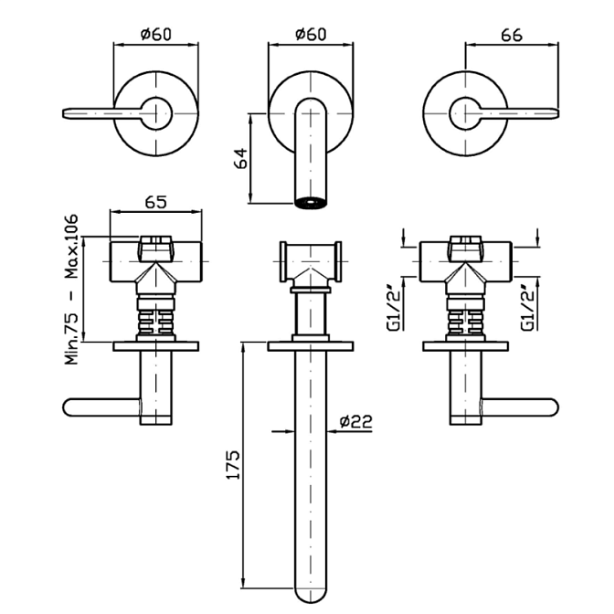 Смеситель для раковины Zucchetti  - фото-2 | interior market