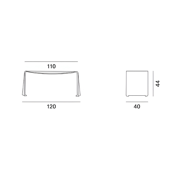 Банкетка MDF Italia Le Banc - фото-3 | interior market