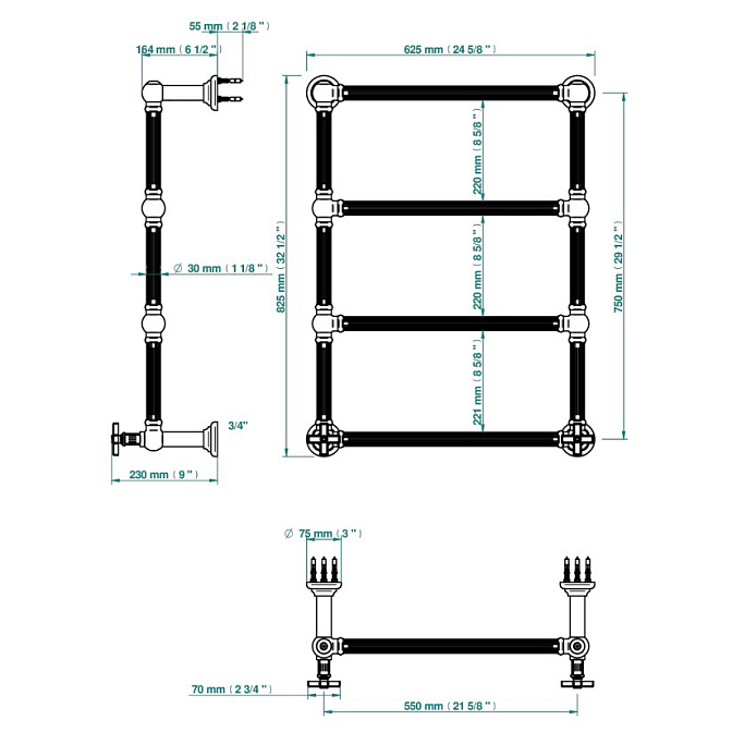 Полотенцесушитель THG  - фото-2 | interior market
