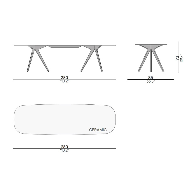 Обеденный стол для улицы Manutti Torsa - фото-2 | interior market