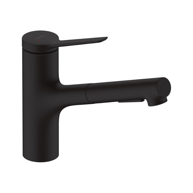 Смеситель для кухни, Hansgrohe, Zesis M33, sBox lite, цвет-черный матовый - фото-1 | interior market