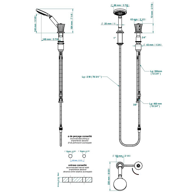 Смеситель для душа THG  - фото-2 | interior market