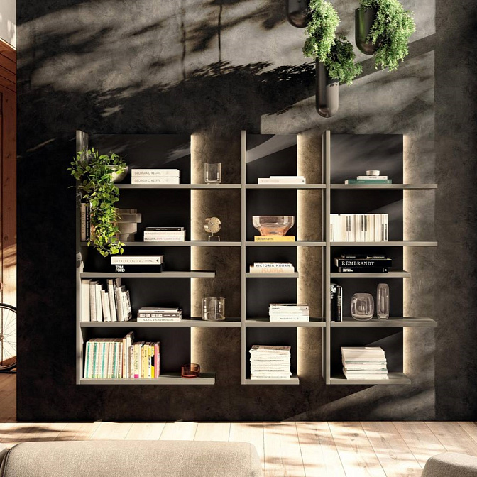 Модульный настенный стеллаж Lago Pentagram - фото-1 | interior market