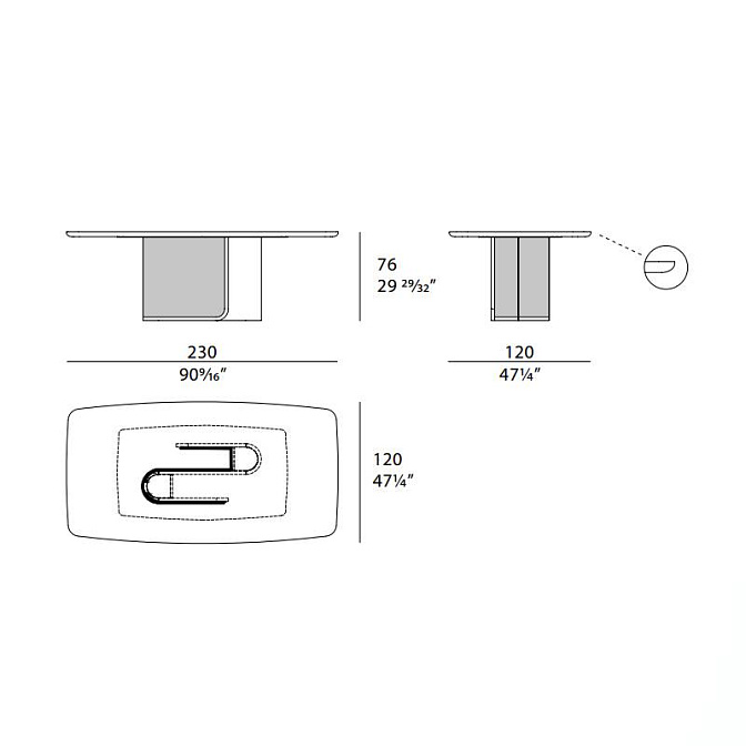 Стол обеденный Turri Echo - фото-5 | interior market