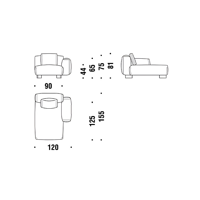Модульный диван Moroso Cuadra-Soft - фото-4 | interior market