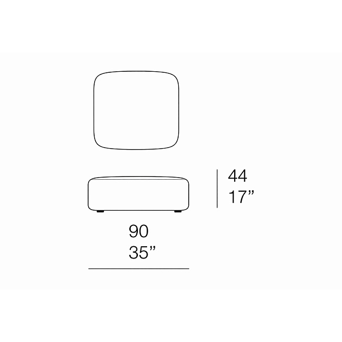 Пуф для улицы Paola lenti Tobit - фото-5 | interior market