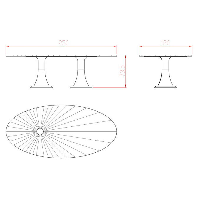 Обеденный стол JNL Ray - фото-4 | interior market