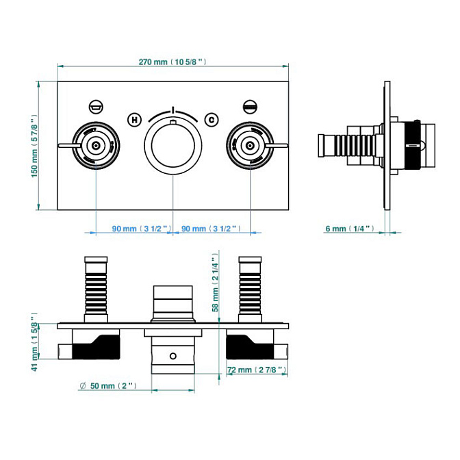Смеситель THG ZOOM.7 - фото-2 | interior market
