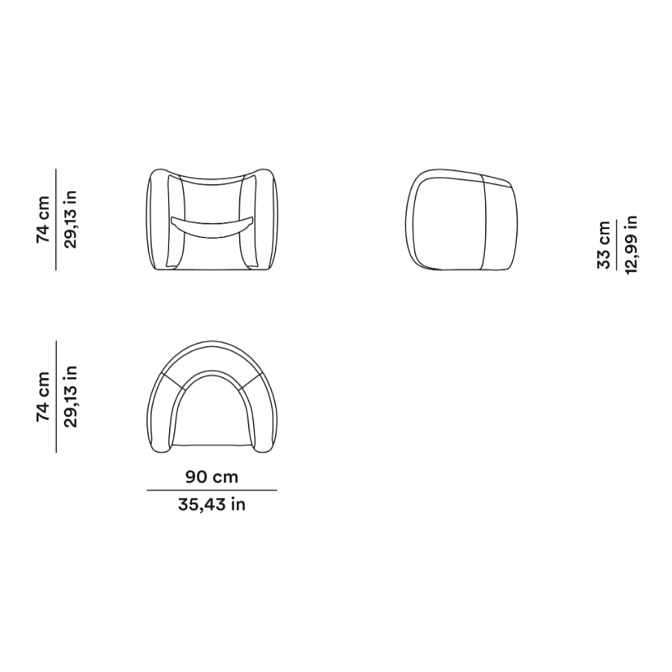 Кресло Tacchini LAGOA - фото-4 | interior market