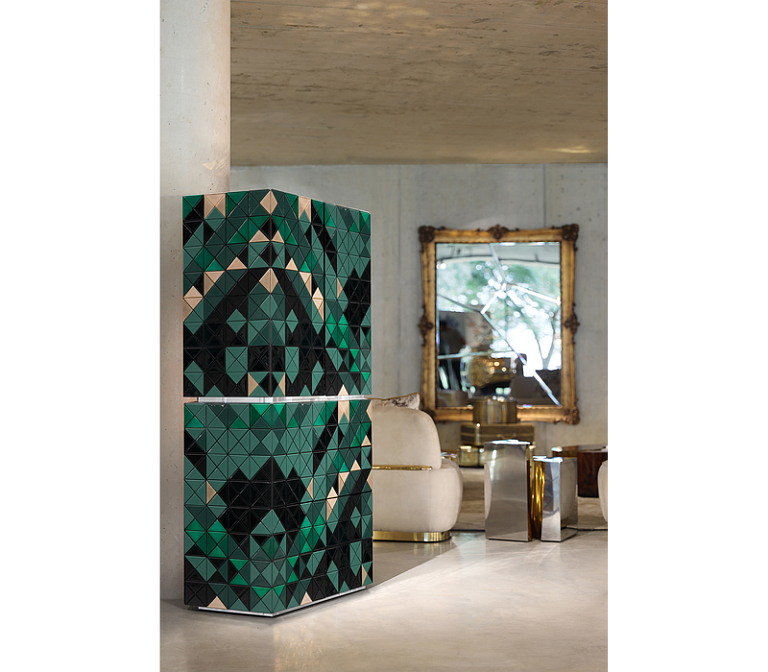 Шкаф Boca do Lobo Pixel Ii Green Cabinet - фото-5 | interior market