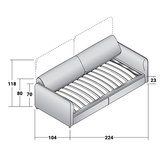 Диван Flou DILETTO convertible sofa - фото-6 | interior market
