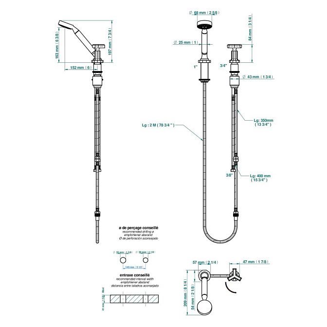 Смеситель на ванну THG Les Ondes - фото-2 | interior market