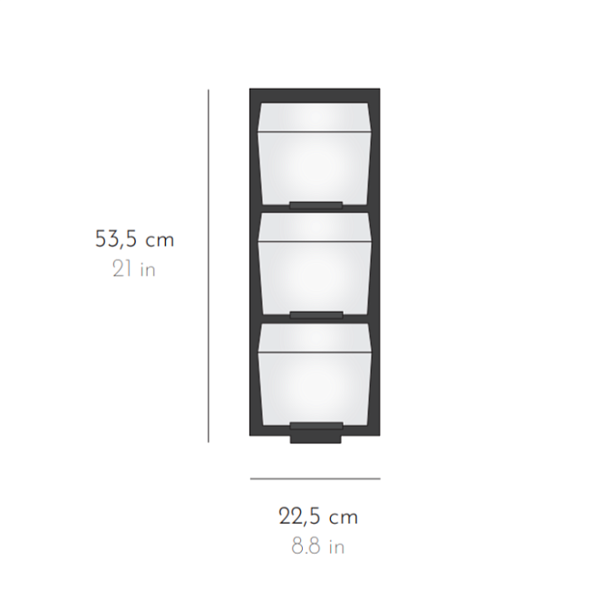 Бра Pierre Chareau Triple bloc auvent 185 fond métal - фото-5 | interior market