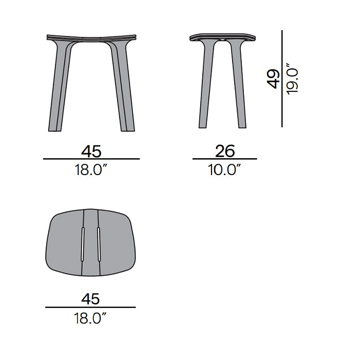 Табурет для улицы Manutti Solid - фото-2 | interior market