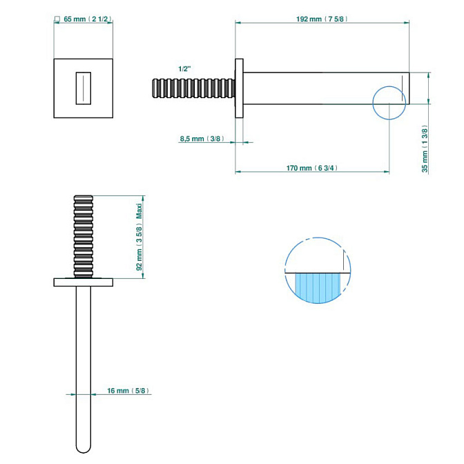 Встраиваемый смеситель THG Icon-x-titanium - фото-2 | interior market