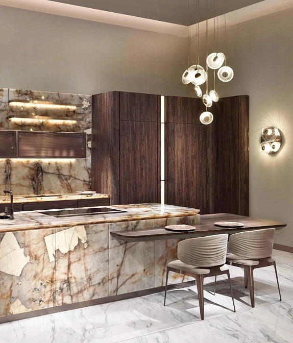 Кухня c островом Visionnaire By Ipe Cavalli Villa d'Este - фото-9 | interior market