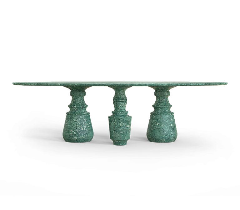Обеденный стол Boca do Lobo Pietra Oval Xl Guatemala Dining Table - фото-4 | interior market