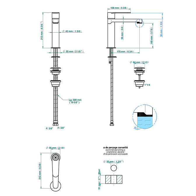 Смеситель для раковины THG ZOOM.7 - фото-2 | interior market