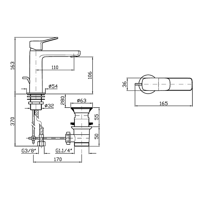 Смеситель для раковины Zucchetti  - фото-2 | interior market