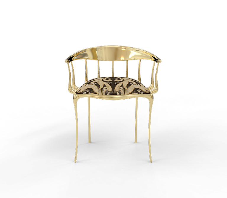 Обеденный стул Boca do Lobo Nº11 Semiramide Nero Chair - фото-3 | interior market