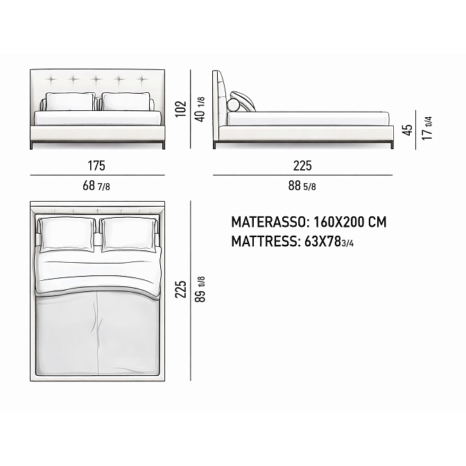 Кровать Minotti Andersen Bed Quilt - фото-6 | interior market