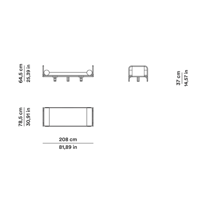 Кушетка Tacchini Isola Bella - фото-4 | interior market Кушетка Tacchini Isola Bella - фото-4 | interior market