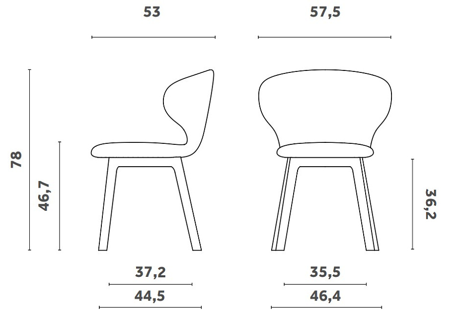 Обеденный стул Miniforms Mula - фото-2 | interior market